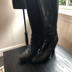 Frye black leather boots
